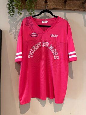 Poppi x Target Adult Football Graphic Jersey Pink